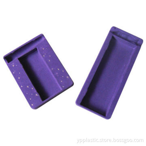 PS flocked tray, velvet